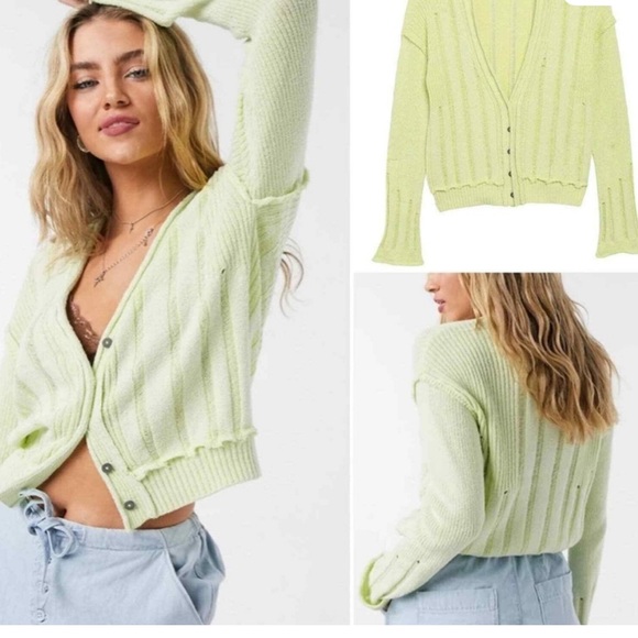 Free People Sweaters - Free People Cream Cardigan Sweater